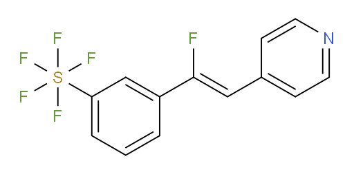 (Z)-3-(1-fluoro-2-(pyridin-4-yl)vinyl)(pentafluoromercapto)benzene