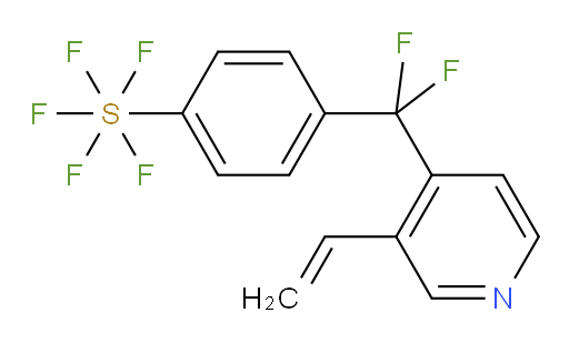 4-(difluoro(3-vinylpyridin-4-yl)methyl)(pentafluoromercapto)benzene