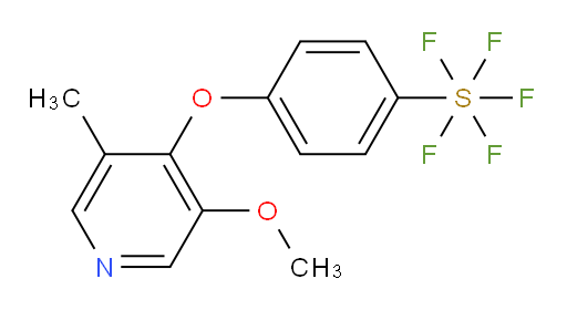 4-((3-methoxy-5-methylpyridin-4-yl)oxy)(pentafluoromercapto)benzene
