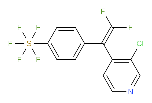 4-(1-(3-chloropyridin-4-yl)-2,2-difluorovinyl)(pentafluoromercapto)benzene