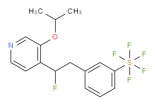 3-(2-fluoro-2-(3-isopropoxypyridin-4-yl)ethyl)(pentafluoromercapto)benzene