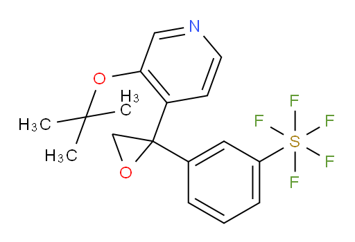 3-(2-(3-(tert-butoxy)pyridin-4-yl)oxiran-2-yl)(pentafluoromercapto)benzene