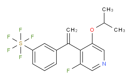 3-(1-(3-fluoro-5-isopropoxypyridin-4-yl)vinyl)(pentafluoromercapto)benzene