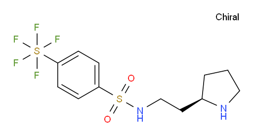 [4-[[[2-[(2R)-2-pyrrolidinyl]ethyl]amino]sulfonyl]phenyl]sulfur pentafluoride
