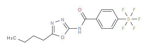 [4-[[(5-Butyl-1,3,4-oxadiazol-2-yl)amino]carbonyl]phenyl]sulfur pentafluoride