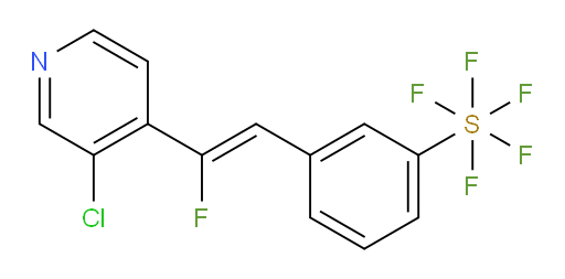 (Z)-3-(2-(3-chloropyridin-4-yl)-2-fluorovinyl)(pentafluoromercapto)benzene