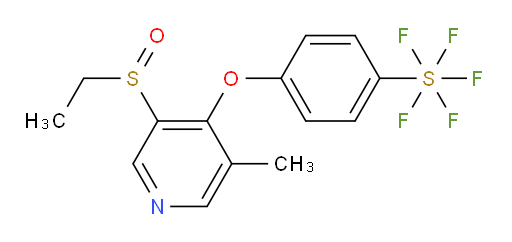 4-((3-(ethylsulfinyl)-5-methylpyridin-4-yl)oxy)(pentafluoromercapto)benzene