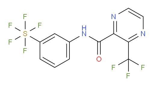 [3-[[[3-(trifluoromethyl)-2-pyrazinyl]carbonyl]amino]phenyl]sulfur pentafluoride