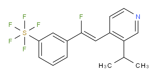 (Z)-3-(1-fluoro-2-(3-isopropylpyridin-4-yl)vinyl)(pentafluoromercapto)benzene