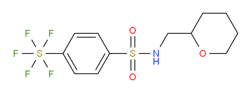 4-(pentafluoromercapto)-N-((tetrahydro-2H-pyran-2-yl)methyl)benzenesulfonamide