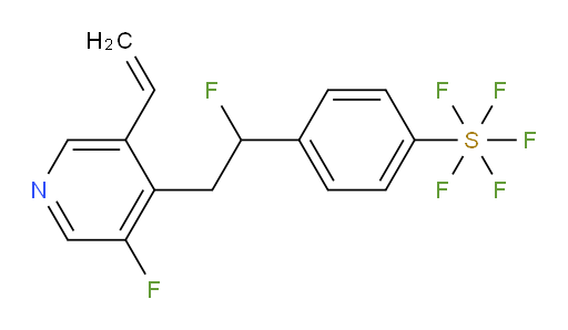 4-(1-fluoro-2-(3-fluoro-5-vinylpyridin-4-yl)ethyl)(pentafluoromercapto)benzene