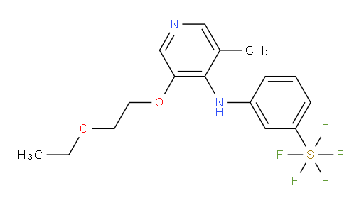 3-((3-(2-ethoxyethoxy)-5-methylpyridin-4-yl)amino)(pentafluoromercapto)benzene
