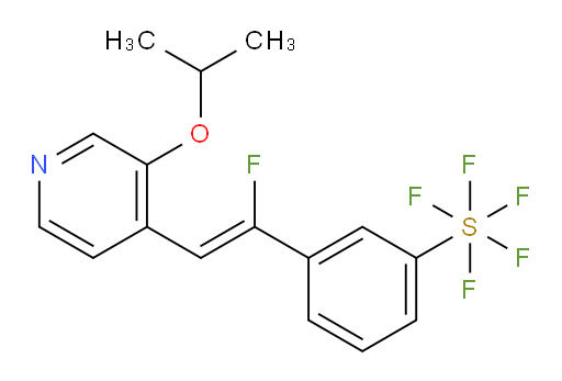 (Z)-3-(1-fluoro-2-(3-isopropoxypyridin-4-yl)vinyl)(pentafluoromercapto)benzene
