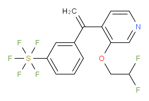 3-(1-(3-(2,2-difluoroethoxy)pyridin-4-yl)vinyl)(pentafluoromercapto)benzene