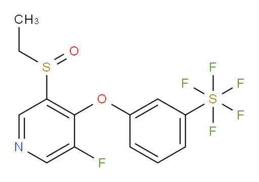 3-((3-(ethylsulfinyl)-5-fluoropyridin-4-yl)oxy)(pentafluoromercapto)benzene