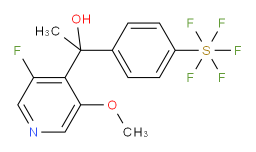 1-(3-fluoro-5-methoxypyridin-4-yl)-1-(4-(pentafluoromercapto)phenyl)ethanol