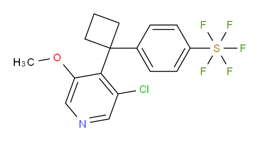 4-(1-(3-chloro-5-methoxypyridin-4-yl)cyclobutyl)(pentafluoromercapto)benzene