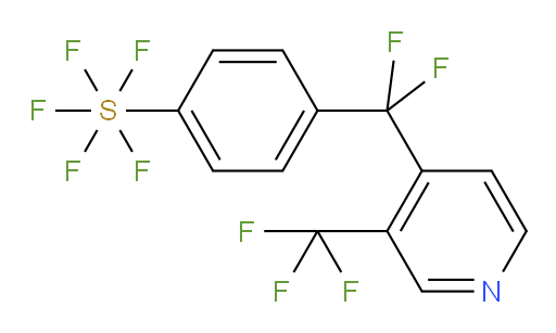4-(difluoro(3-(trifluoromethyl)pyridin-4-yl)methyl)(pentafluoromercapto)benzene