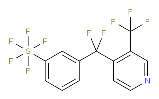 3-(difluoro(3-(trifluoromethyl)pyridin-4-yl)methyl)(pentafluoromercapto)benzene