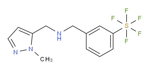 3-((((1-methyl-1H-pyrazol-5-yl)methyl)amino)methyl)(pentafluoromercapto)benzene