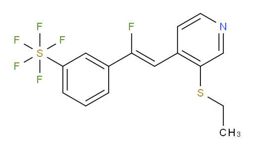 (Z)-3-(2-(3-(ethylthio)pyridin-4-yl)-1-fluorovinyl)(pentafluoromercapto)benzene