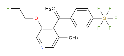 4-(1-(3-(2-fluoroethoxy)-5-methylpyridin-4-yl)vinyl)(pentafluoromercapto)benzene