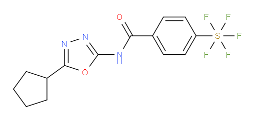 [4-[[(5-Cyclopentyl-1,3,4-oxadiazol-2-yl)amino]carbonyl]phenyl]sulfur pentafluoride
