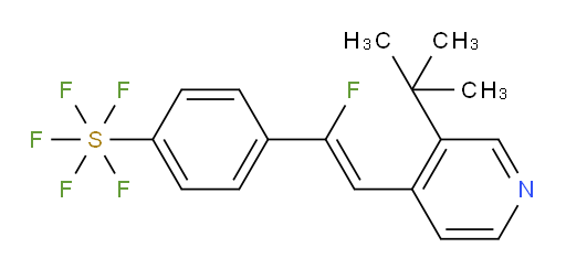 (Z)-4-(2-(3-(tert-butyl)pyridin-4-yl)-1-fluorovinyl)(pentafluoromercapto)benzene