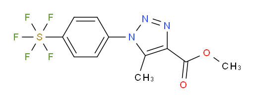 methyl 1-(4-(pentafluoromercapto)phenyl)-5-methyl-1H-1,2,3-triazole-4-carboxylate