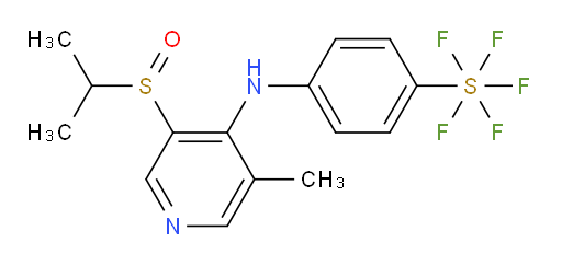 4-((3-(isopropylsulfinyl)-5-methylpyridin-4-yl)amino)(pentafluoromercapto)benzene