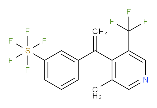 3-(1-(3-methyl-5-(trifluoromethyl)pyridin-4-yl)vinyl)(pentafluoromercapto)benzene