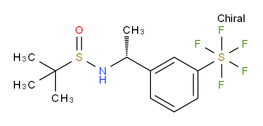 [3-[(1R)-1-[[(S)-(1,1-dimethylethyl)sulfinyl]amino]ethyl]phenyl]sulfur pentafluoride