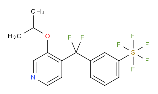 3-(difluoro(3-isopropoxypyridin-4-yl)methyl)(pentafluoromercapto)benzene