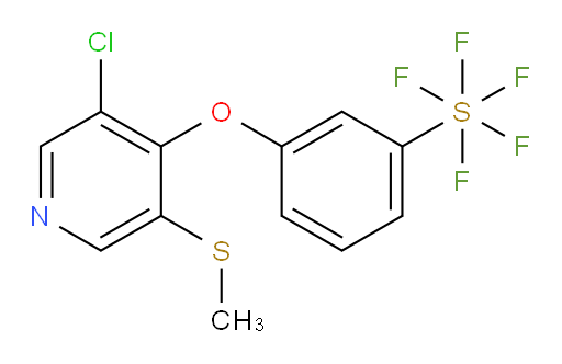 3-((3-chloro-5-(methylthio)pyridin-4-yl)oxy)(pentafluoromercapto)benzene