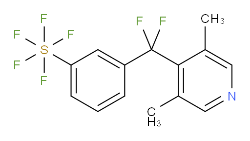 3-((3,5-dimethylpyridin-4-yl)difluoromethyl)(pentafluoromercapto)benzene