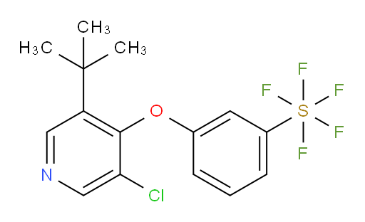 3-((3-(tert-butyl)-5-chloropyridin-4-yl)oxy)(pentafluoromercapto)benzene