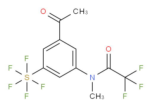 [3-Acetyl-5-[methyl(2,2,2-trifluoroacetyl)amino]phenyl]sulfur pentafluoride