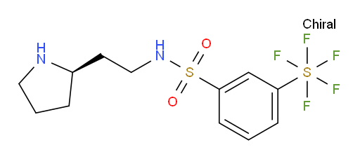 [3-[[[2-(2R)-2-pyrrolidinylethyl]amino]sulfonyl]phenyl]sulfur pentafluoride
