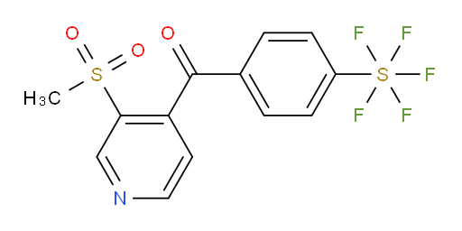 (4-(pentafluoromercapto)phenyl)(3-(methylsulfonyl)pyridin-4-yl)methanone