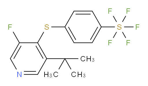 4-((3-(tert-butyl)-5-fluoropyridin-4-yl)thio)(pentafluoromercapto)benzene