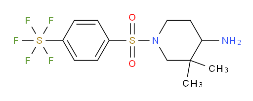 [4-[(4-Amino-3,3-dimethyl-1-piperidinyl)sulfonyl]phenyl]sulfur pentafluoride