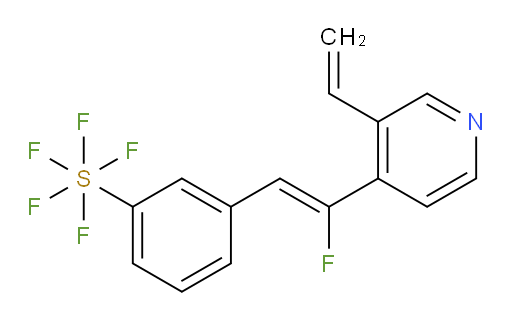 (Z)-3-(2-fluoro-2-(3-vinylpyridin-4-yl)vinyl)(pentafluoromercapto)benzene