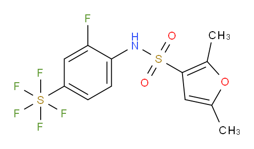 N-(2-fluoro-4-(pentafluoromercapto)phenyl)-2,5-dimethylfuran-3-sulfonamide