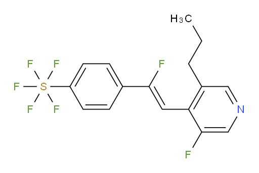 (Z)-4-(1-fluoro-2-(3-fluoro-5-propylpyridin-4-yl)vinyl)(pentafluoromercapto)benzene