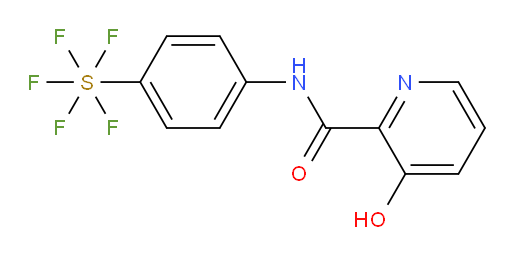 [4-[[(3-hydroxy-2-pyridinyl)carbonyl]amino]phenyl]sulfur pentafluoride