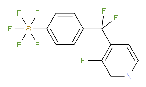 4-(difluoro(3-fluoropyridin-4-yl)methyl)(pentafluoromercapto)benzene