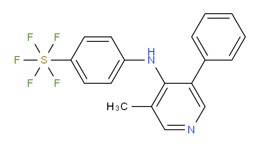 4-((3-methyl-5-phenylpyridin-4-yl)amino)(pentafluoromercapto)benzene