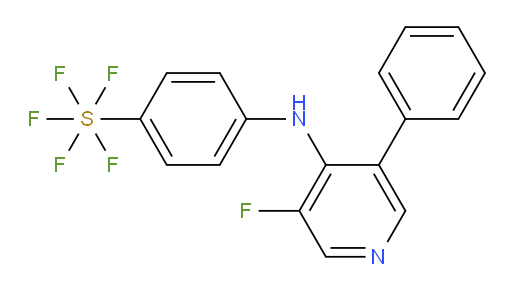 4-((3-fluoro-5-phenylpyridin-4-yl)amino)(pentafluoromercapto)benzene
