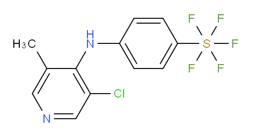 4-((3-chloro-5-methylpyridin-4-yl)amino)(pentafluoromercapto)benzene