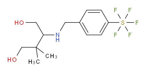 3-((4-(pentafluoromercapto)benzyl)amino)-2,2-dimethylbutane-1,4-diol